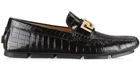 la greca versace shirt|Versace greca loafers male black.